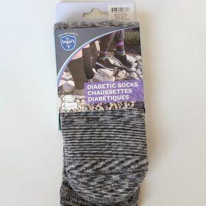 Dr. Segal's Diabetic Socks Marble Grey (Space Dyed) Unisex M/L BNIP